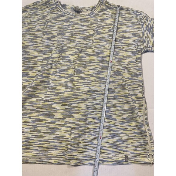 T by Talbots XL Sweatshirt Crewneck Classic French Terry Pullover Blue/Yellow - Picture 13 of 16